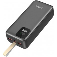 PERFEO (PF_E2086) - 30000 mAh/LED QC3.0/Type-C/2,черный