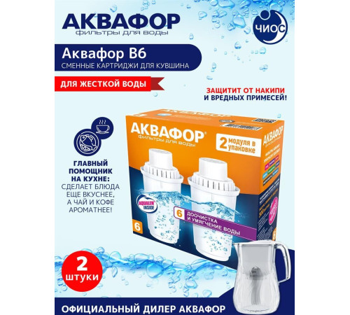АКВАФОР В100-6 (В6) (универсальный картридж)