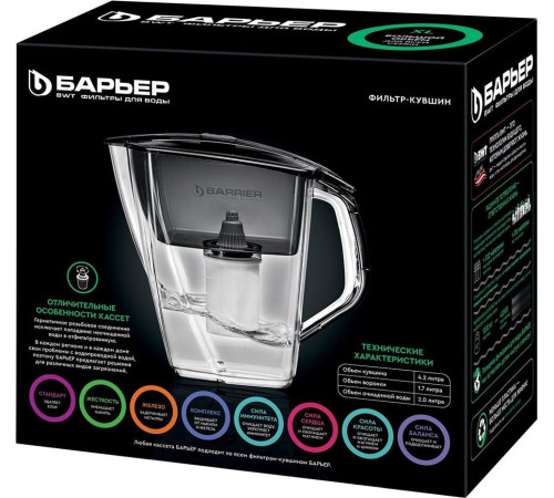 БАРЬЕР В015Р00 ГРАНД NEO антрацит