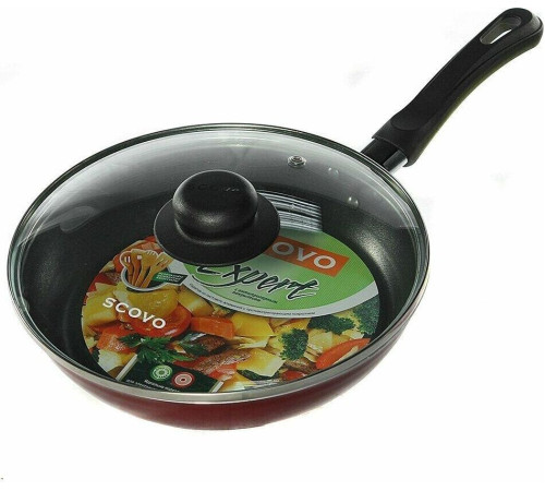 SCOVO СЭ-028 expert со стекл. крышкой д.24 см