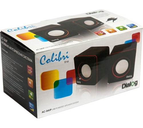 DIALOG AC-04UP USB черный/красный