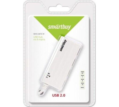 SMARTBUY (SBHA-6810-W) usb-хаб 6810 - 4 порта белый