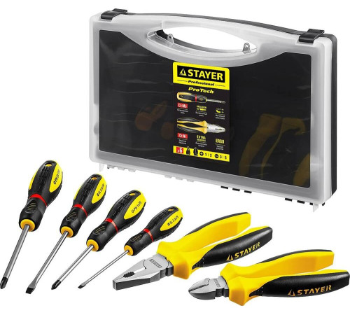 Набор инструментов STAYER 2202-H6 PROFI 6 предм.