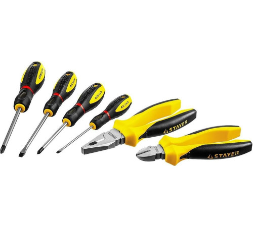Набор инструментов STAYER 2202-H6 PROFI 6 предм.