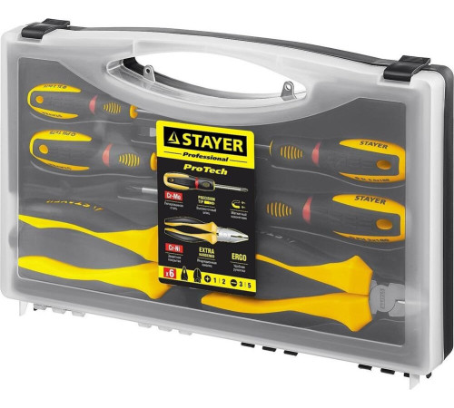 Набор инструментов STAYER 2202-H6 PROFI 6 предм.