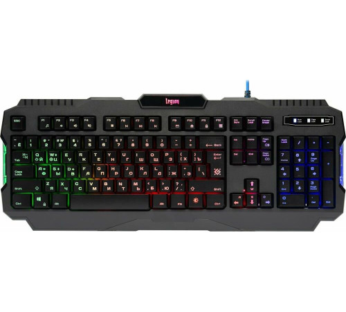 DEFENDER (45010) Legion GK-010DL RU,RGB подсветка,19 Anti-Ghost