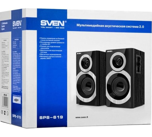 SVEN SPS-619 черный/серебро