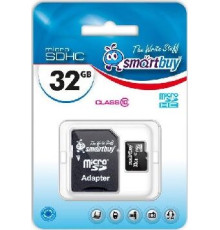 SMARTBUY (SB32GBSDCL10-01) MicroSDHC 32GB Class10 UHS-I + адаптер