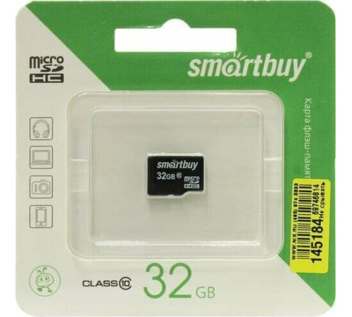 SMARTBUY (SB32GBSDCL10-00) MicroSDHC 32GB Class10 UHS-I