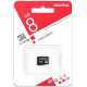 SMARTBUY (SB8GBSDCL4-01) MicroSDHC 8GB Сlass4 + адаптер