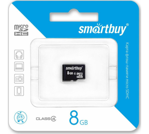 SMARTBUY (SB8GBSDCL4-00) MicroSDHC 8GB Сlass4