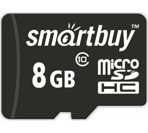 SMARTBUY (SB8GBSDCL10-01) MicroSDHC 8GB Сlass10 + адаптер