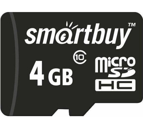 SMARTBUY (SB4GBSDCL10-01) MicroSDHC 4GB Class10 + адаптер