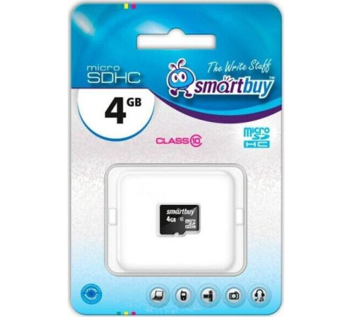 SMARTBUY (SB4GBSDCL10-00) MicroSDHC 4GB Class10
