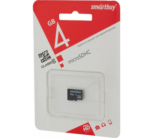 SMARTBUY (SB4GBSDCL10-00) MicroSDHC 4GB Class10