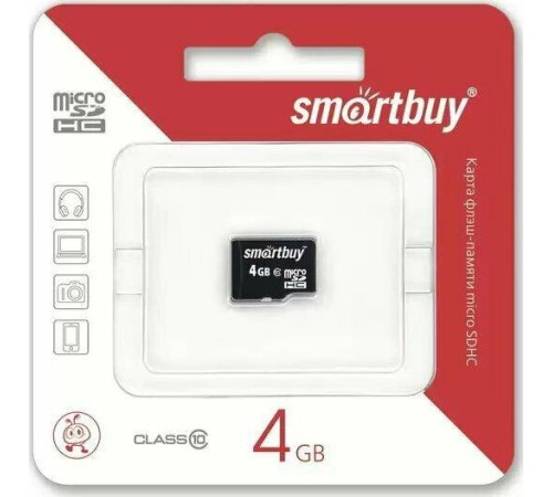 SMARTBUY (SB4GBSDCL10-00) MicroSDHC 4GB Class10
