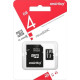 SMARTBUY (SB4GBSDCL4-01) MicroSDHC 4GB Class4 + адаптер