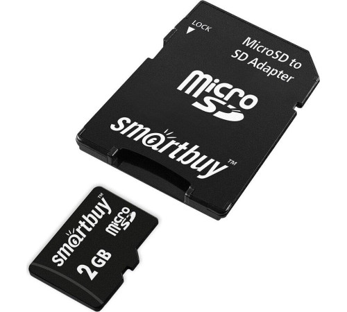 SMARTBUY (SB2GBSD-01) MicroSD 2GB+адаптер