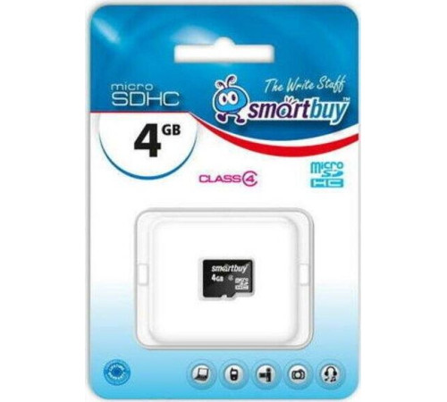SMARTBUY (SB4GBSDCL4-00) MicroSDHC 4GB Class4