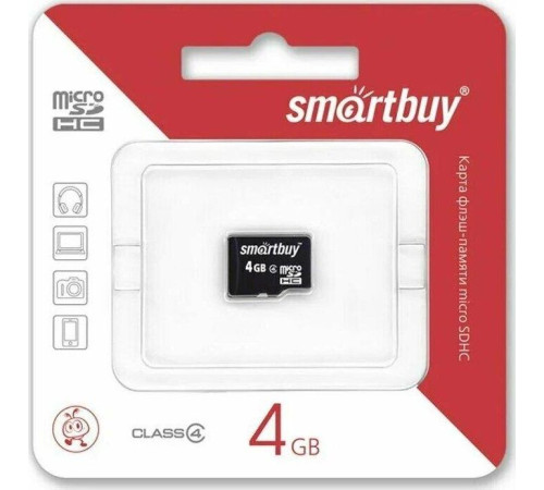 SMARTBUY (SB4GBSDCL4-00) MicroSDHC 4GB Class4