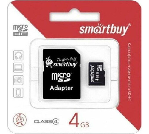 SMARTBUY (SB4GBSDCL4-00) MicroSDHC 4GB Class4