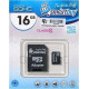 SMARTBUY (SB16GBSDCL10-01) MicroSDHC 16GB Сlass10 + адаптер