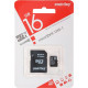 SMARTBUY (SB16GBSDCL10-01) MicroSDHC 16GB Сlass10 + адаптер