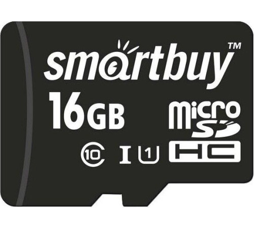 SMARTBUY (SB16GBSDCL10-01) MicroSDHC 16GB Сlass10 + адаптер