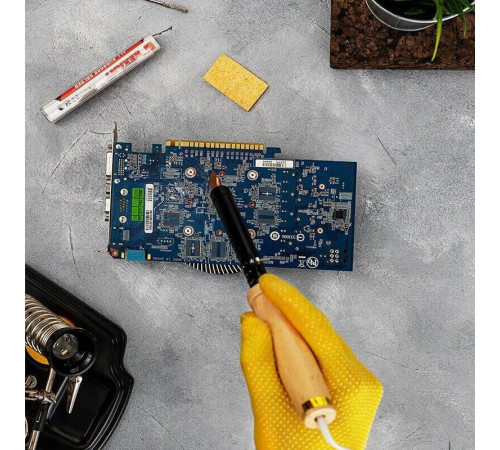 REXANT (12-0225) Электрический паяльник 25Вт, дерево