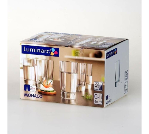 LUMINARC МОНАКО наб. стопок 6шт 50мл (H5125)