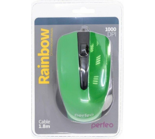 PERFEO (PF-3437) RAINBOW , черный/зеленый