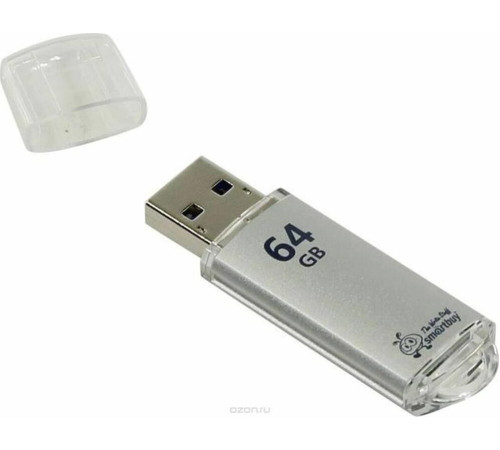 SMARTBUY (SB64GBVC-S) 64GB V-CUT SILVER
