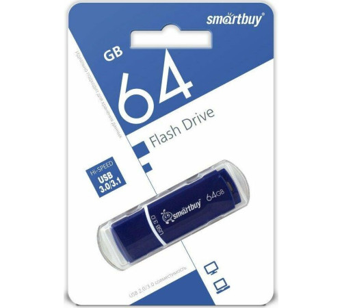 SMARTBUY (SB64GBCRW-BL) 64GB CROWN BLUE USB 3.0
