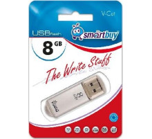 SMARTBUY (SB8GBVC-S) 8GB V-CUT SILVER