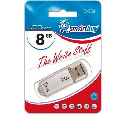 SMARTBUY (SB8GBVC-S) 8GB V-CUT SILVER
