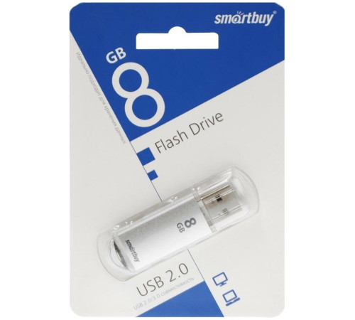 SMARTBUY (SB8GBVC-S) 8GB V-CUT SILVER