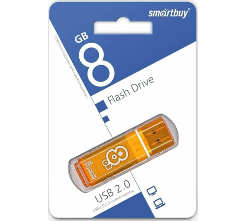 SMARTBUY (SB8GBGS-Or) 8GB GLOSSY SERIES ORANGE