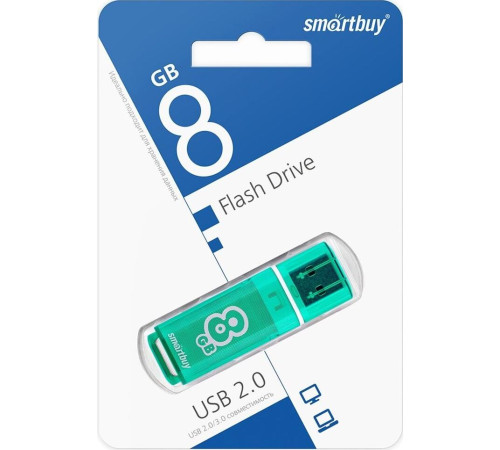 SMARTBUY (SB8GBGS-G) 8GB GLOSSY SERIES GREEN