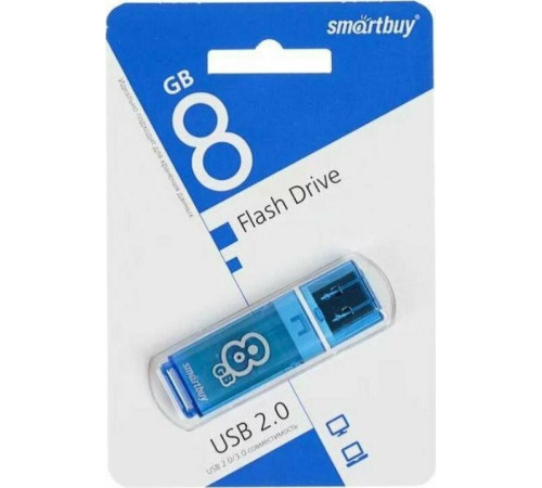 SMARTBUY (SB8GBGS-B) 8GB GLOSSY SERIES BLUE