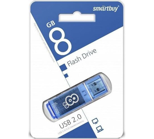 SMARTBUY (SB8GBGS-B) 8GB GLOSSY SERIES BLUE