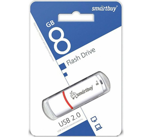 SMARTBUY (SB8GBCRW-W) 8GB CROWN WHITE