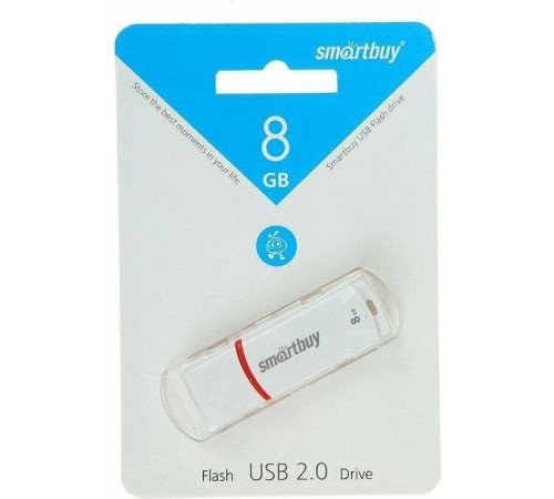 SMARTBUY (SB8GBCRW-W) 8GB CROWN WHITE