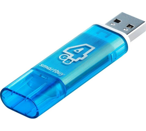SMARTBUY (SB4GBGS-B) 4GB GLOSSY SERIES BLUE