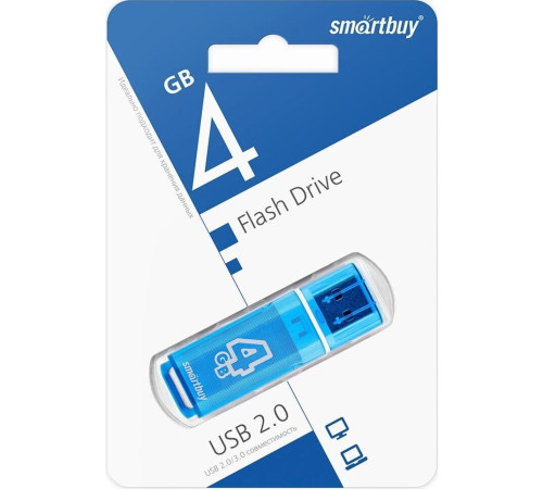 SMARTBUY (SB4GBGS-B) 4GB GLOSSY SERIES BLUE
