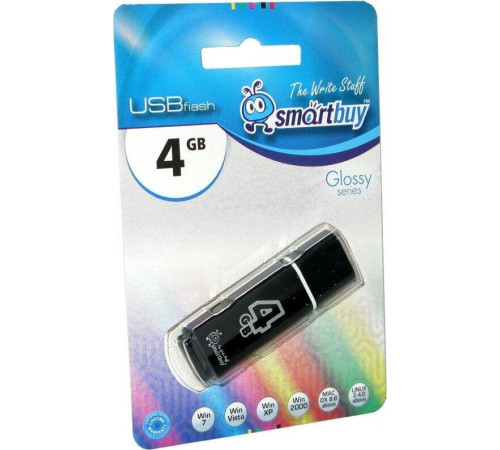 SMARTBUY (SB4GBGS-K) 4GB GLOSSY SERIES BLACK