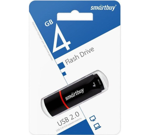 SMARTBUY (SB4GBCRW-K) 4GB CROWN BLACK