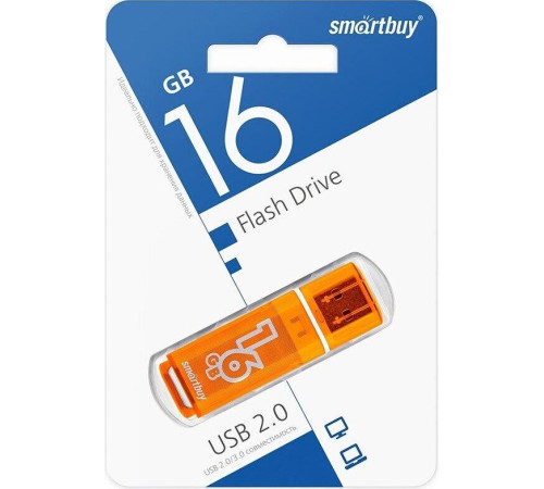 SMARTBUY (SB16GBGS-OR) 16GB GLOSSY SERIES ORANGE
