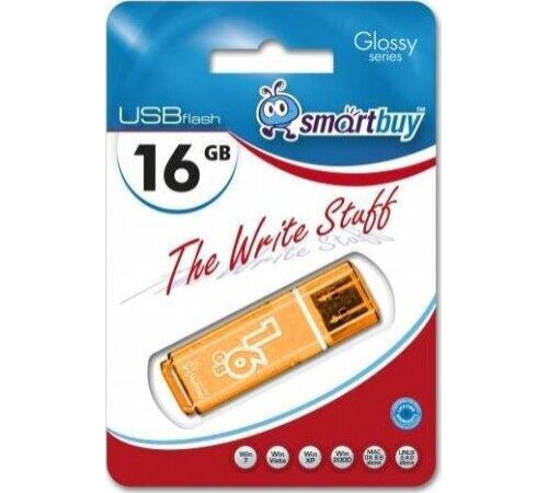SMARTBUY (SB16GBGS-OR) 16GB GLOSSY SERIES ORANGE