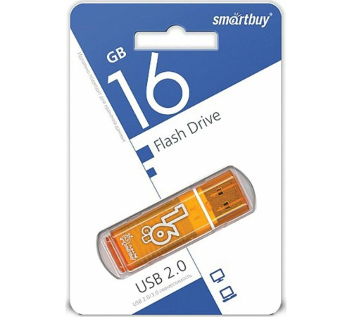 SMARTBUY (SB16GBGS-OR) 16GB GLOSSY SERIES ORANGE