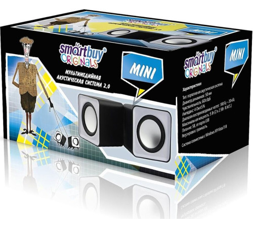 SMARTBUY (SBA-2810) MINI 4Вт/USB серый